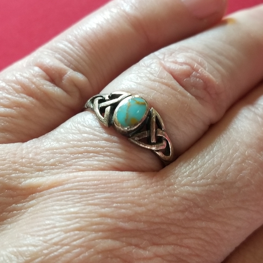 Sterling and turquoise ring
